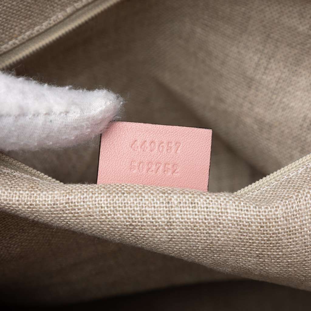 Gucci Large Microguccissima Dome Satchel Pink Leather Good condition - Box View