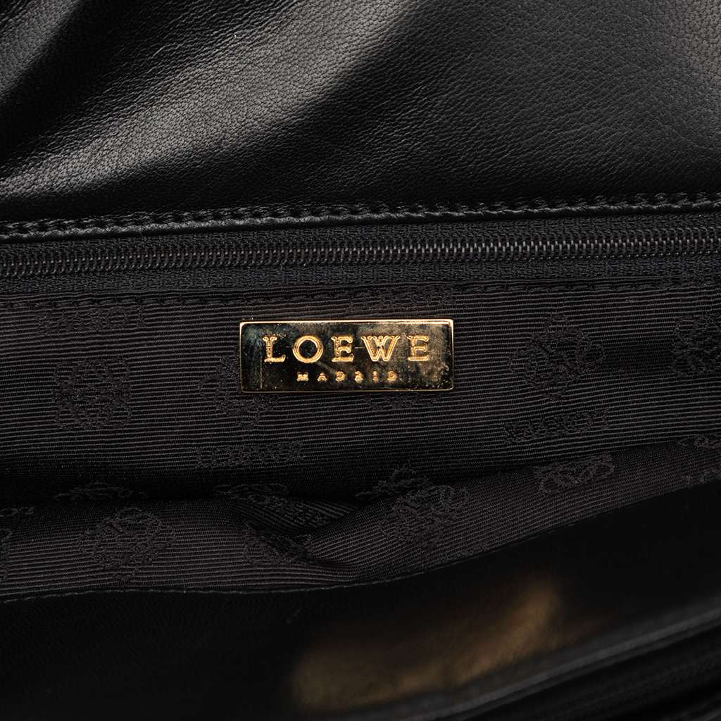 Loewe Nappa Handbag Black Leather Good condition - Box View