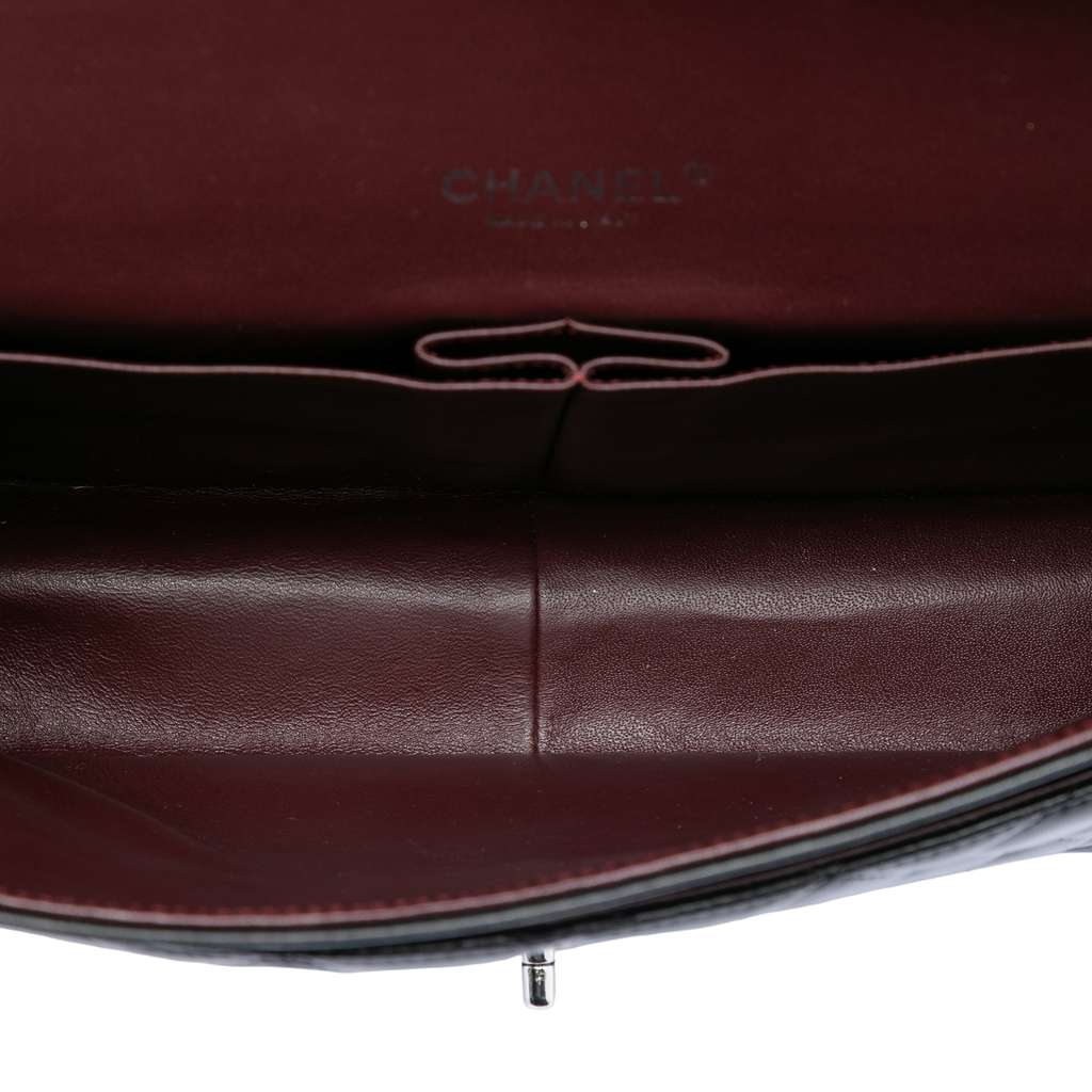 Chanel Maxi Classic Lambskin Double Flap Black Leather Good condition - Model View