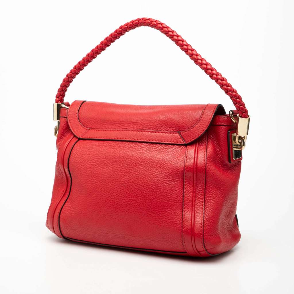 Gucci Leather Bella Satchel Red Leather Good condition - Back View