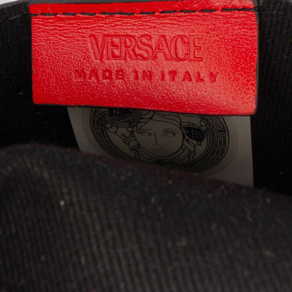 Versace Coated Canvas La Greca Tote Red Canvas Good condition - Box View