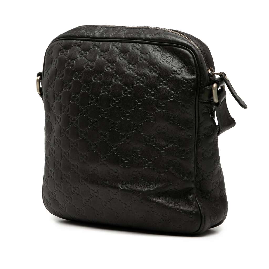 Gucci Guccissima Crossbody Black Leather Good condition - Back View