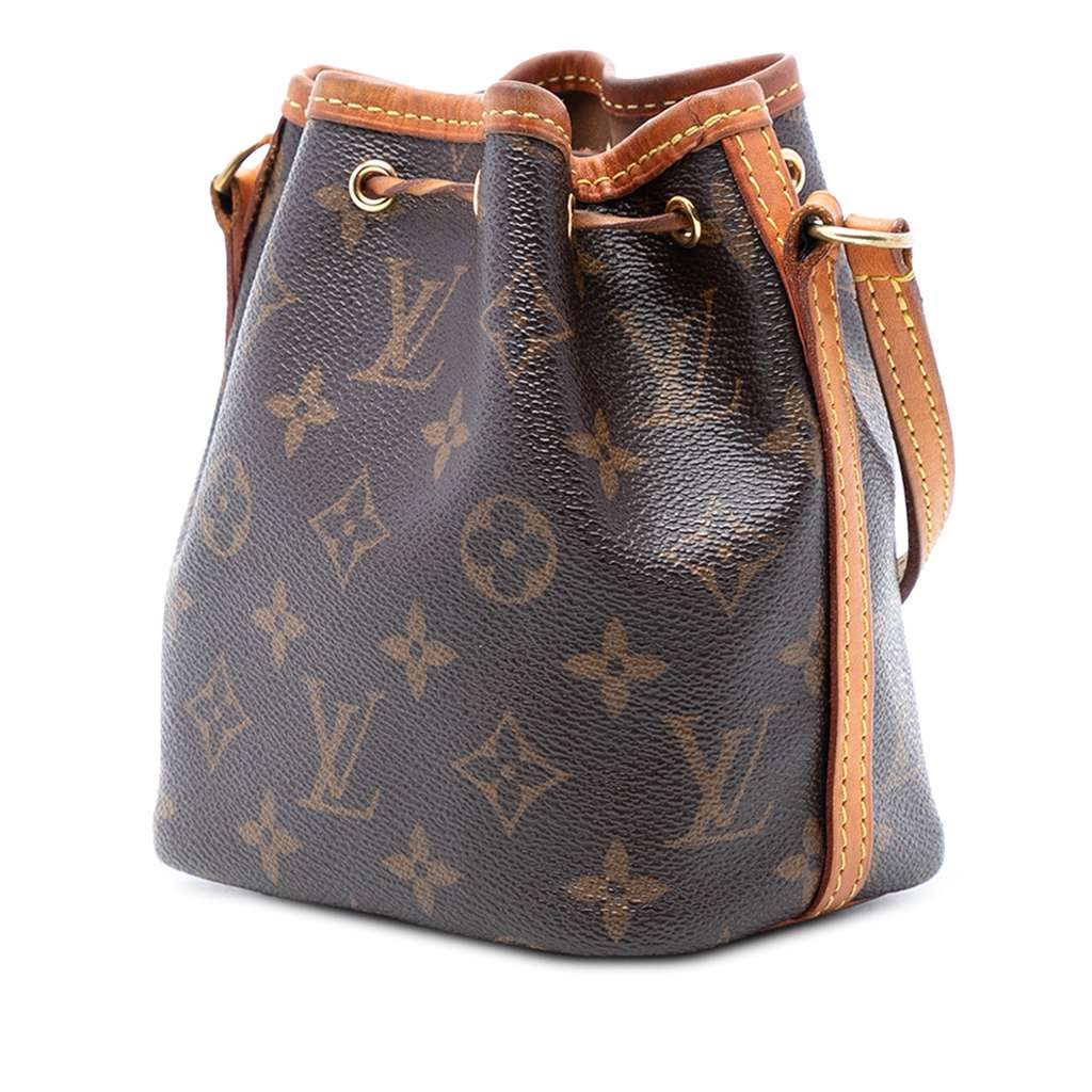 Louis Vuitton Monogram Nano Noe Brown Good condition - Back View