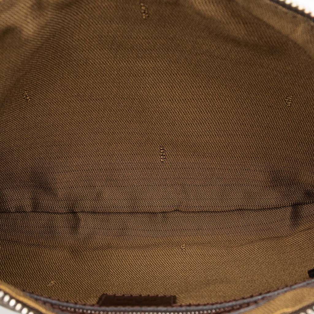 Fendi Zucca Canvas Shoulder Bag Brown Canvas Good condition - Model View