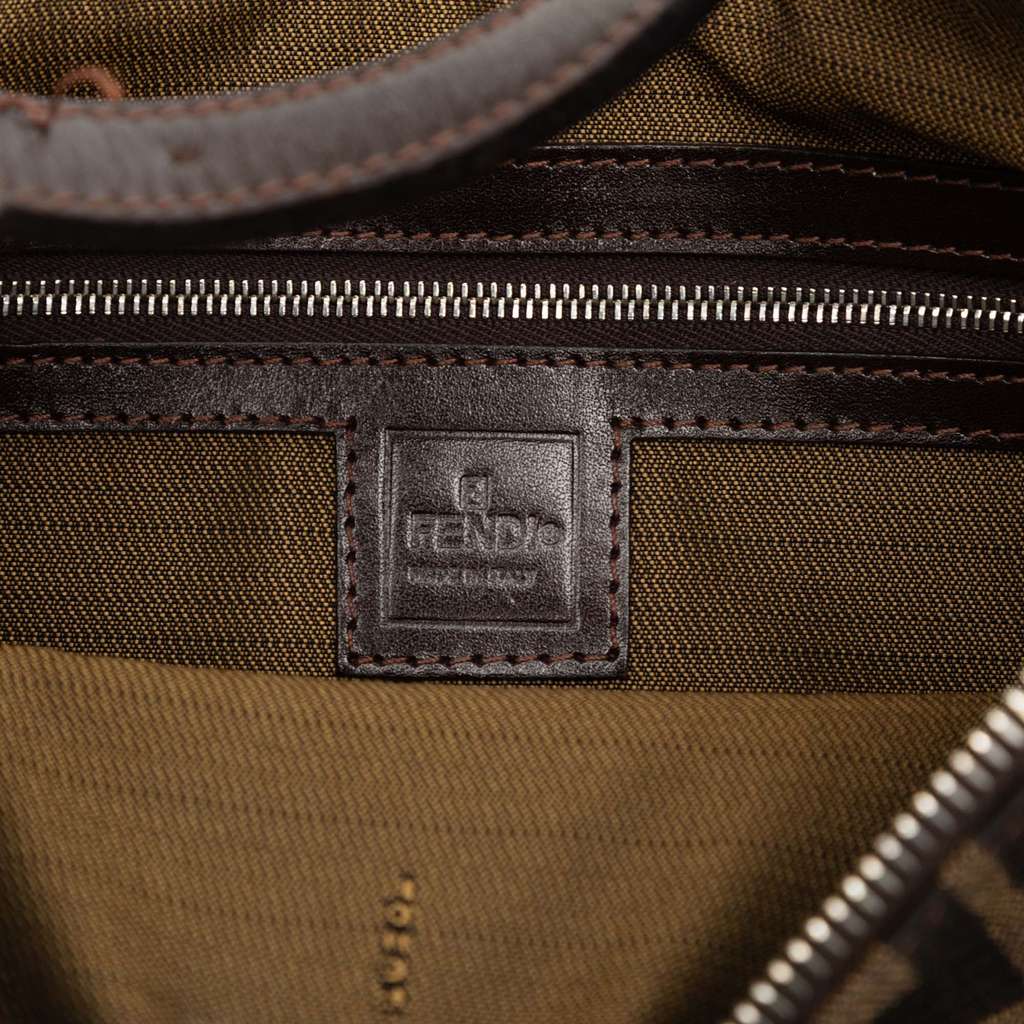 Fendi Zucca Canvas Shoulder Bag Brown Canvas Good condition - Box View