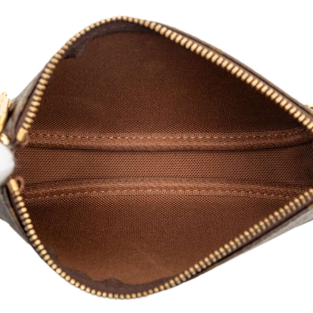 Louis Vuitton Monogram Mini Pochette Accessoires Brown Good condition - Model View