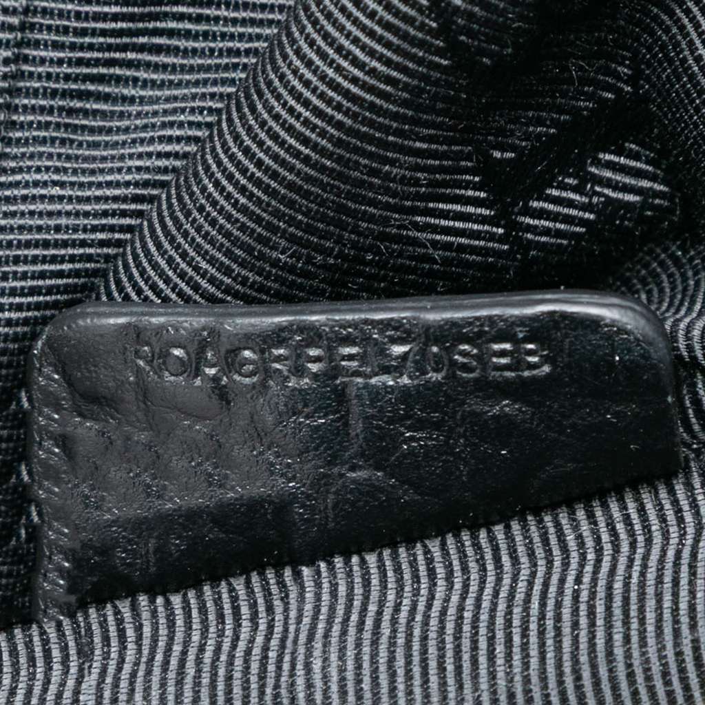 Burberry Medium Grained Leather Clifton Satchel Black Leather Good condition - Box View