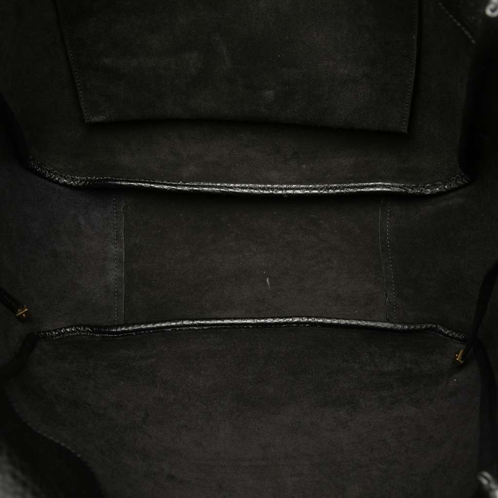 Saint Laurent Grained Deerskin Le 5 a 7 Bea Tote Black Leather Good condition - Model View