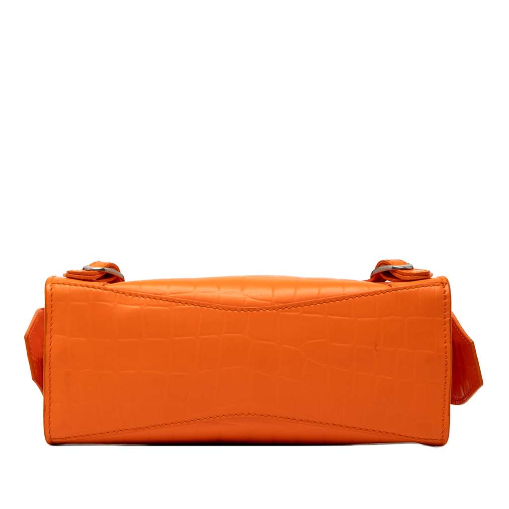 Balenciaga Mini Croc Embossed Calfskin Neo Classic City Orange Leather Good condition - Inside View