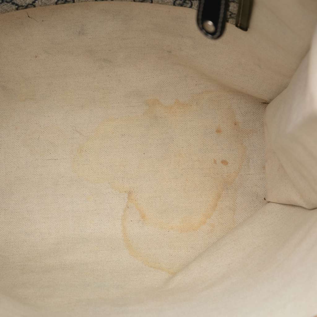 Gucci GG Supreme Web Tote Brown Canvas Good condition - Model View