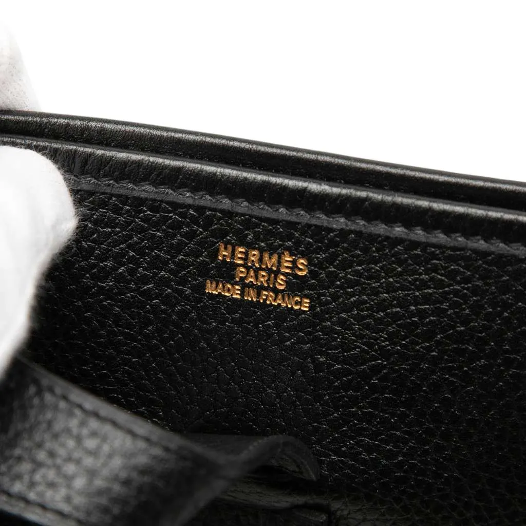 Hermès Clemence Evelyne III 33 Black Leather Very good - Box View