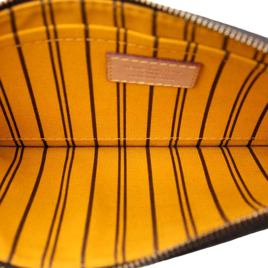 Louis Vuitton Monogram Neverfull Pouch Brown Good condition - Model View