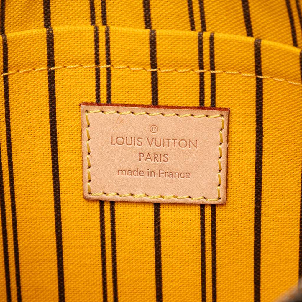 Louis Vuitton Monogram Neverfull Pouch Brown Good condition - Box View