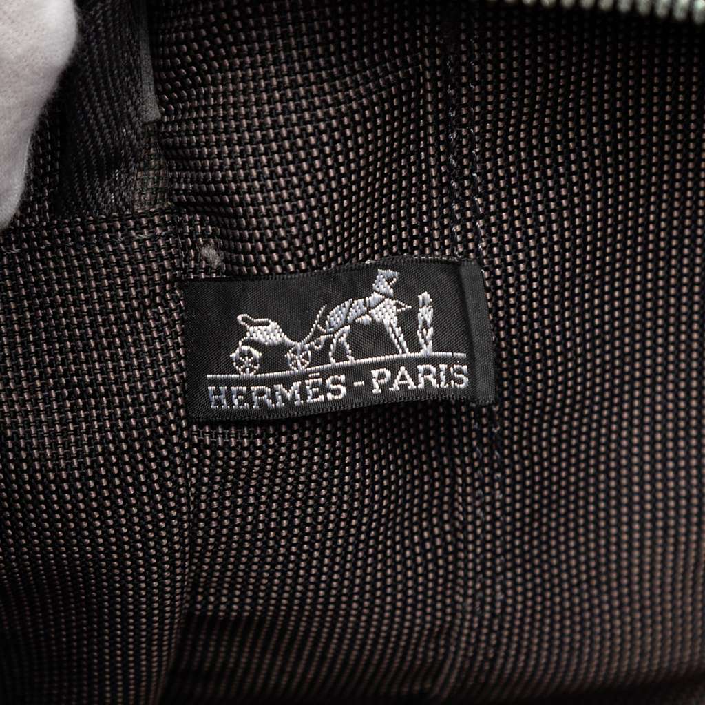 Hermès Canvas Herline MM Grey Canvas Good condition - Box View