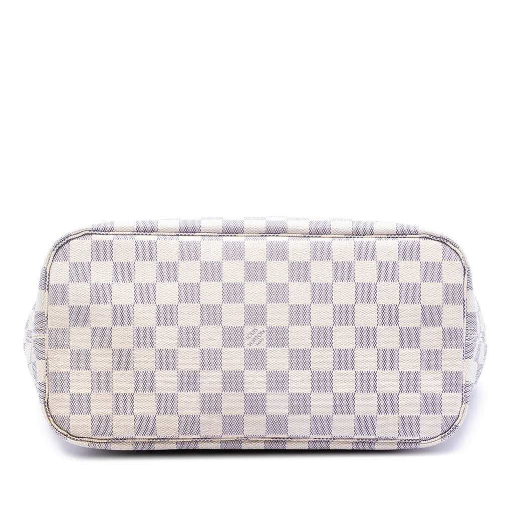 Louis Vuitton Damier Azur Neverfull MM White Good condition - Inside View