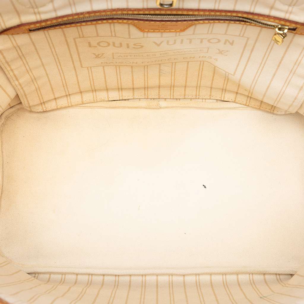 Louis Vuitton Damier Azur Neverfull MM White Good condition - Model View