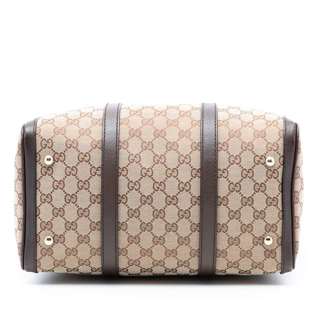 Gucci Medium GG Canvas Joy Boston Bag Brown Canvas Good condition - Inside View