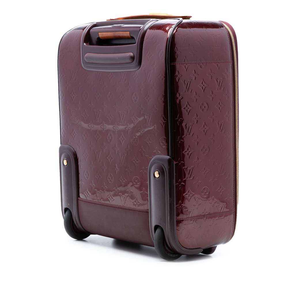 Louis Vuitton Monogram Vernis Pegase 45 Red Leather Good condition - Back View