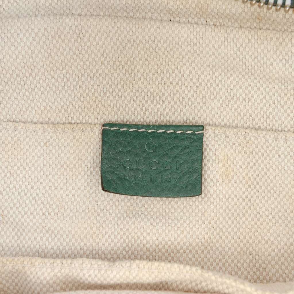 Gucci Leather Soho Disco Crossbody Green Leather Fair condition - Box View