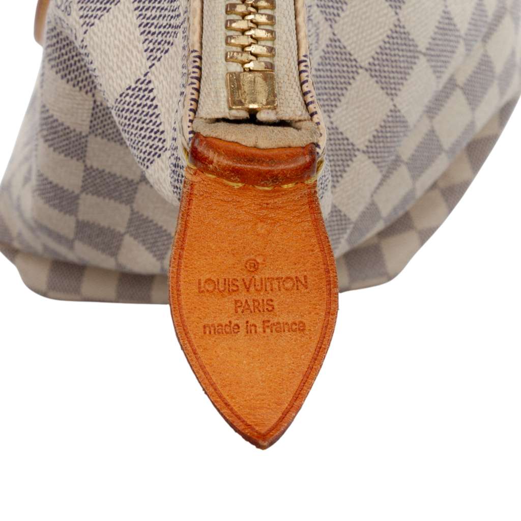 Louis Vuitton Damier Azur Saleya MM White Fair condition - Box View