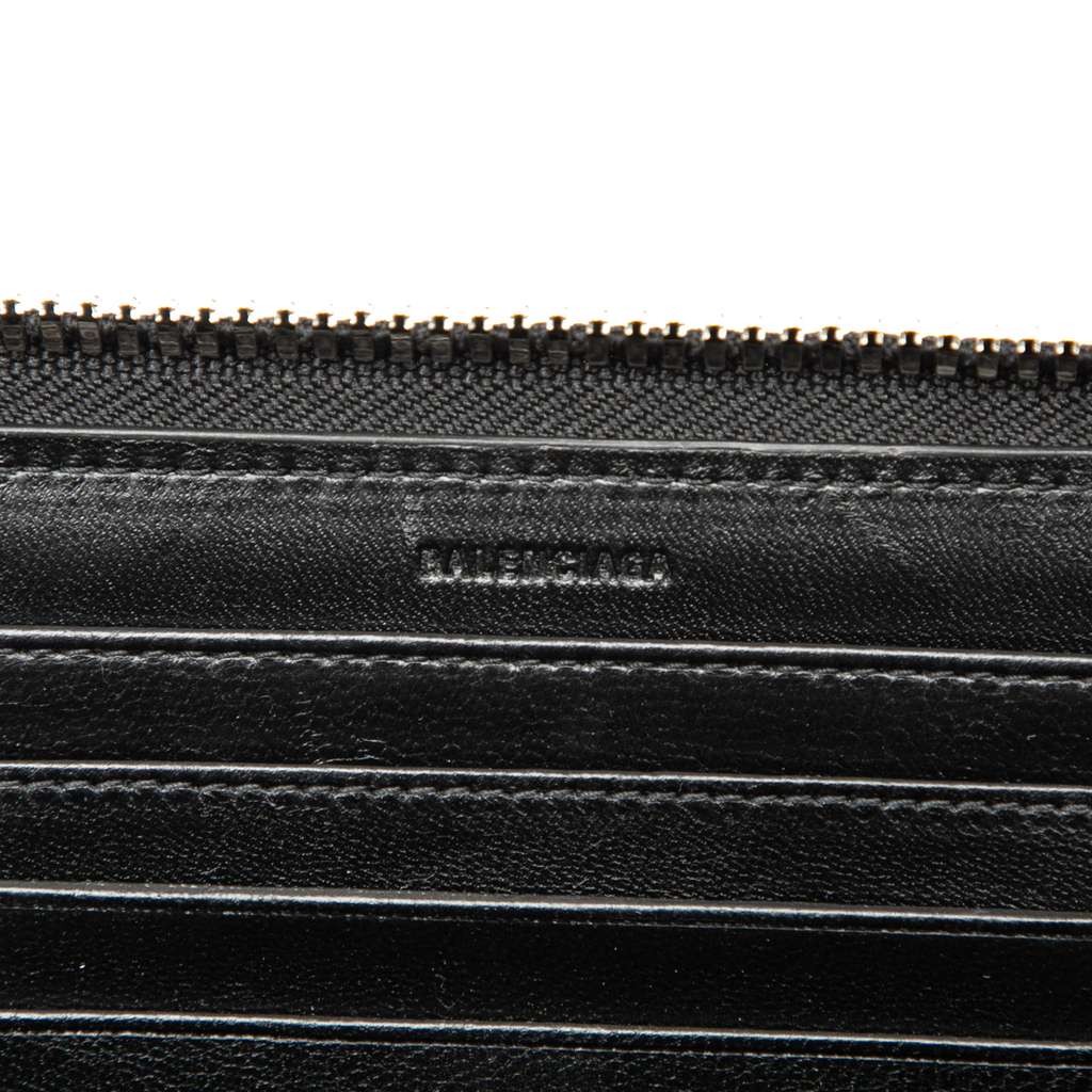 Balenciaga Leather Leash Clutch Black Leather Good condition - Box View