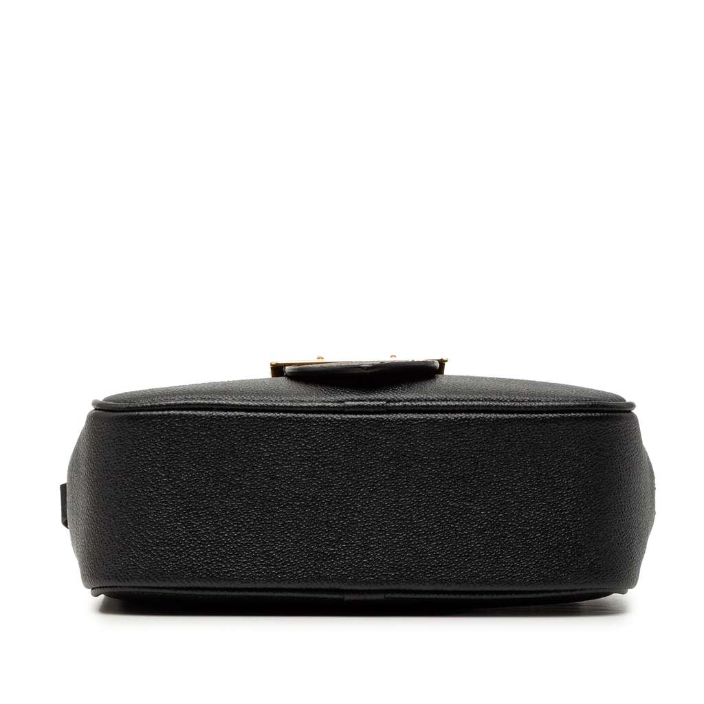 Burberry Small Soft Grained Calfskin Buckle Crossbody Black Leather Good condition - Inside View