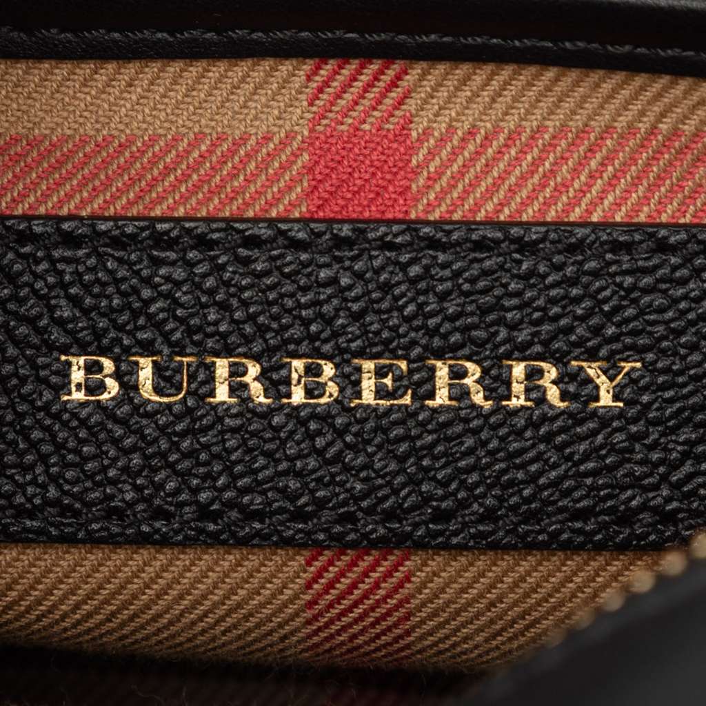 Burberry Small Soft Grained Calfskin Buckle Crossbody Black Leather Good condition - Box View