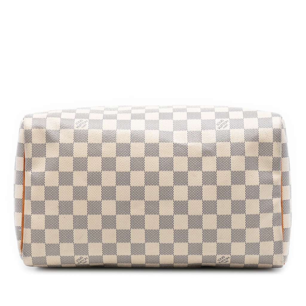 Louis Vuitton Damier Azur Speedy 30 White Good condition - Inside View