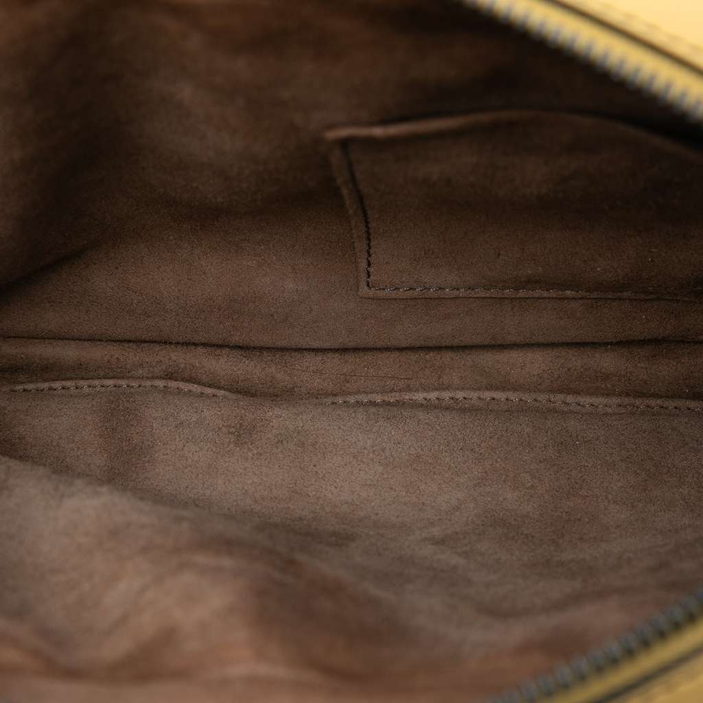 Bottega Veneta Nappa Intrecciato Belt Flap Camera Bag Yellow Leather Good condition - Model View