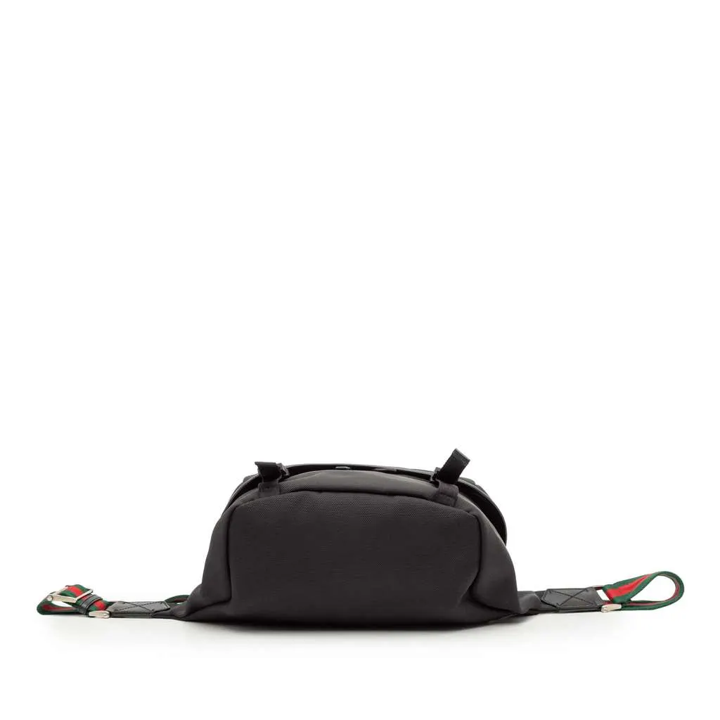 Gucci Canvas Techno Web Belt Bag Black Canvas Very good - Inside View