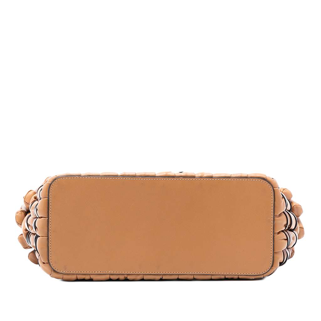 Loewe Small Nappa Tubular Basket Tote Brown Leather Good condition - Inside View