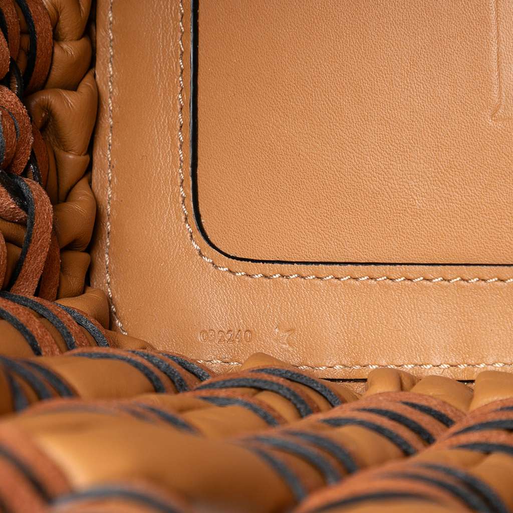 Loewe Small Nappa Tubular Basket Tote Brown Leather Good condition - Box View