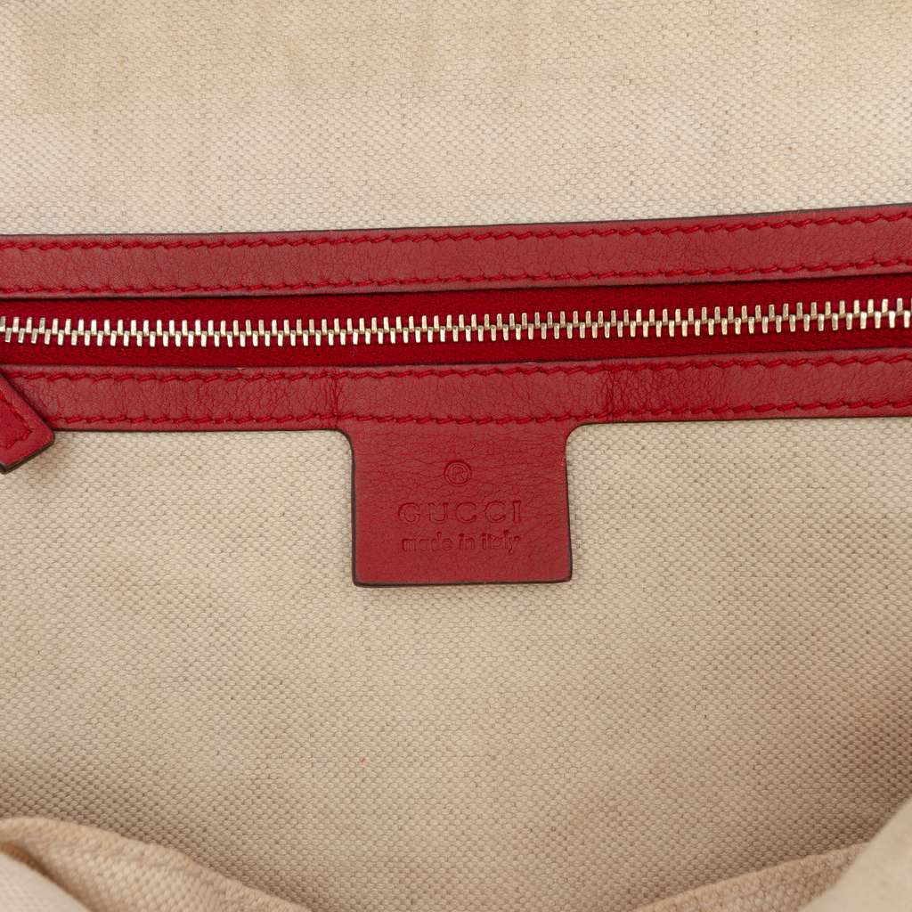 Gucci Medium Microguccissima Patent Nice Dome Satchel Red Leather Good condition - Box View