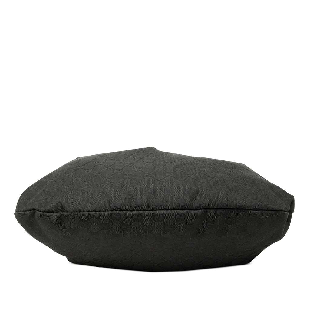 Gucci GG Canvas Bamboo Studded Hobo Black Canvas Good condition - Inside View