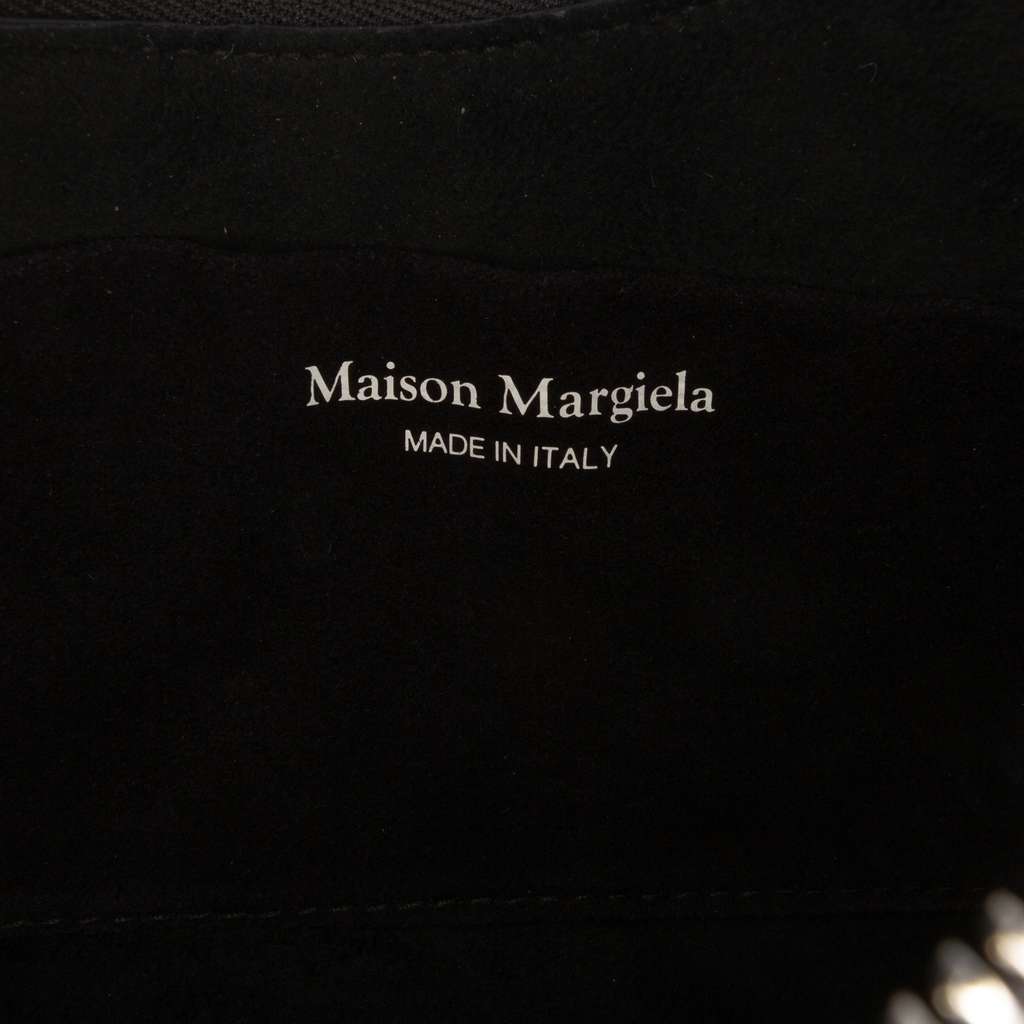Maison Margiela Small Grained Leather Snatched Crossbody Black Leather Good condition - Box View