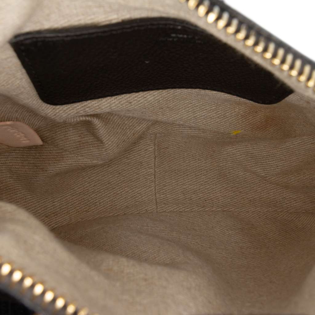 Chloé Mini Grained Calfskin Marcie Satchel Black Leather Good condition - Model View