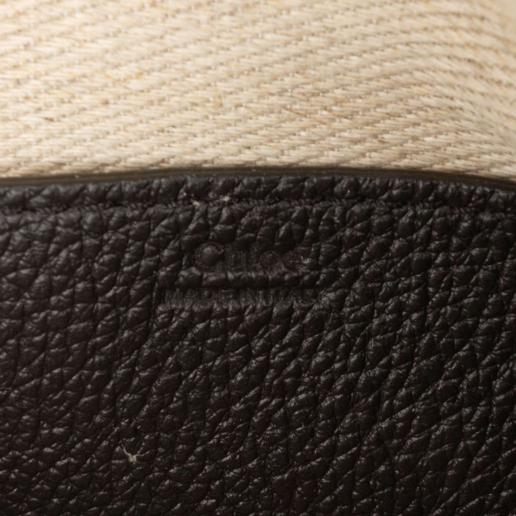 Chloé Mini Grained Calfskin Marcie Satchel Black Leather Good condition - Box View