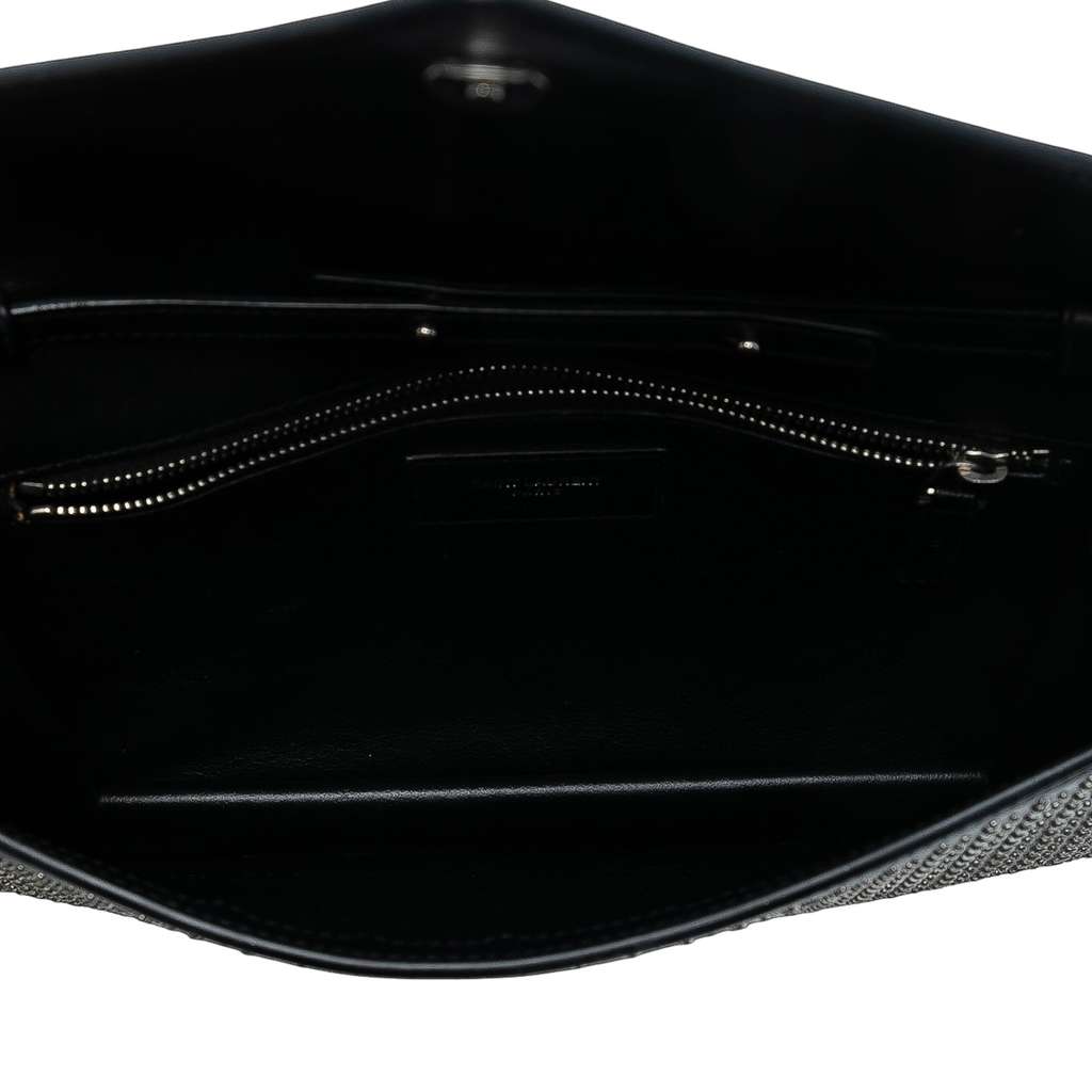 Saint Laurent Studded Leather Monogram Le Sept Chain Bag Black Leather Good condition - Model View