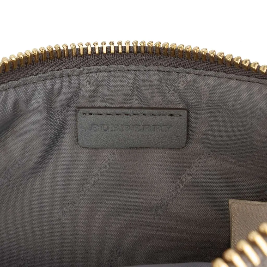 Burberry Haymarket Check Coated Canvas Clara Pochette Brown Canvas Very good - Box View