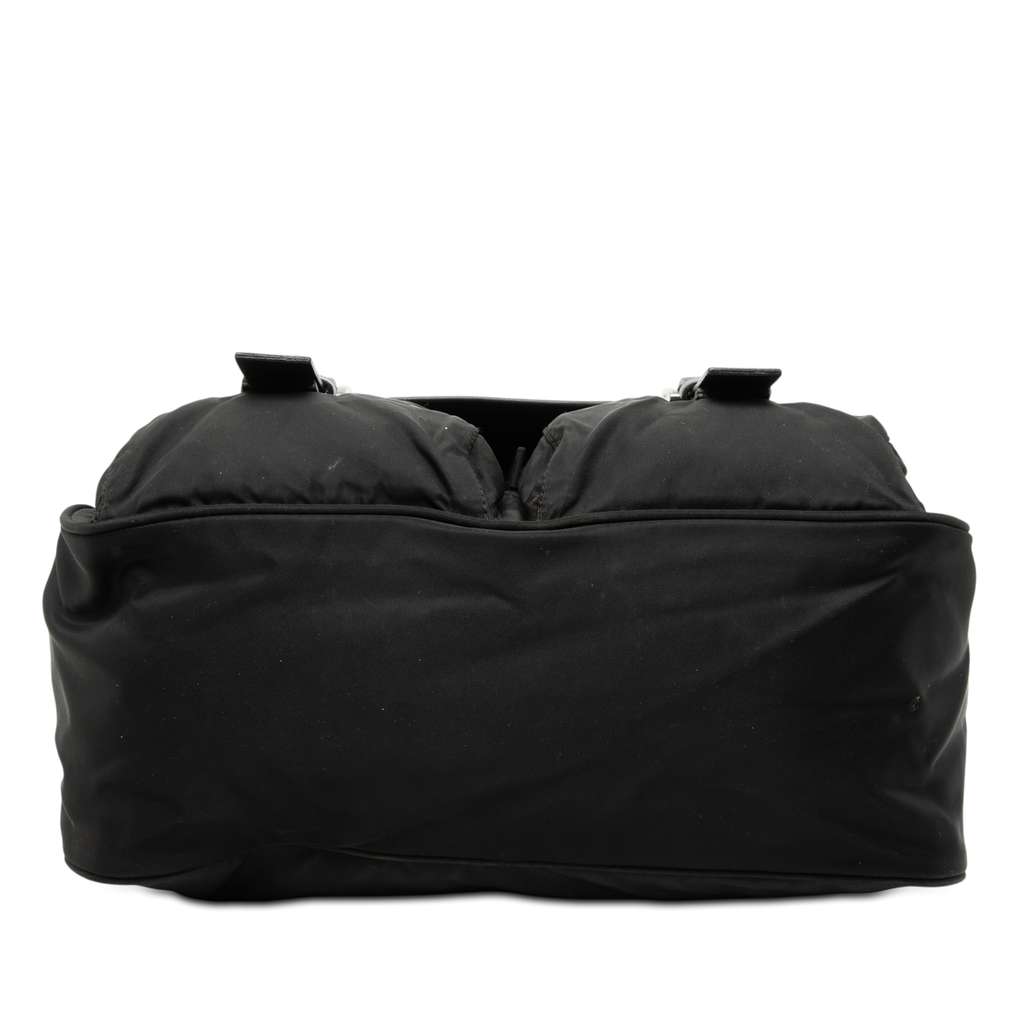 Prada Tessuto Double Buckle Messenger Bag Black Good condition - Inside View