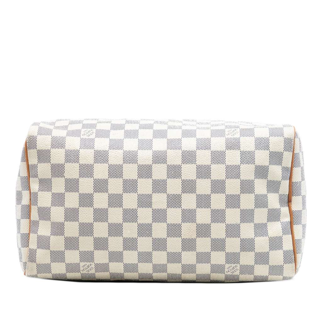 Louis Vuitton Damier Azur Speedy 30 White Good condition - Inside View