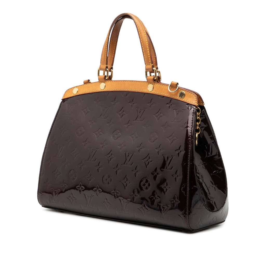 Louis Vuitton Monogram Vernis Brea MM Purple Leather Fair condition - Back View