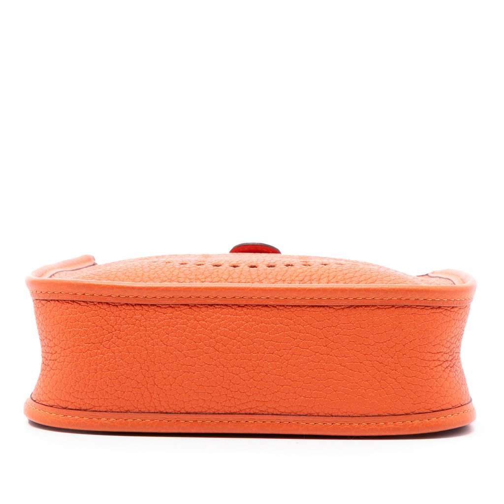 Hermès Clemence Evelyne TPM 16 Orange Leather Good condition - Inside View