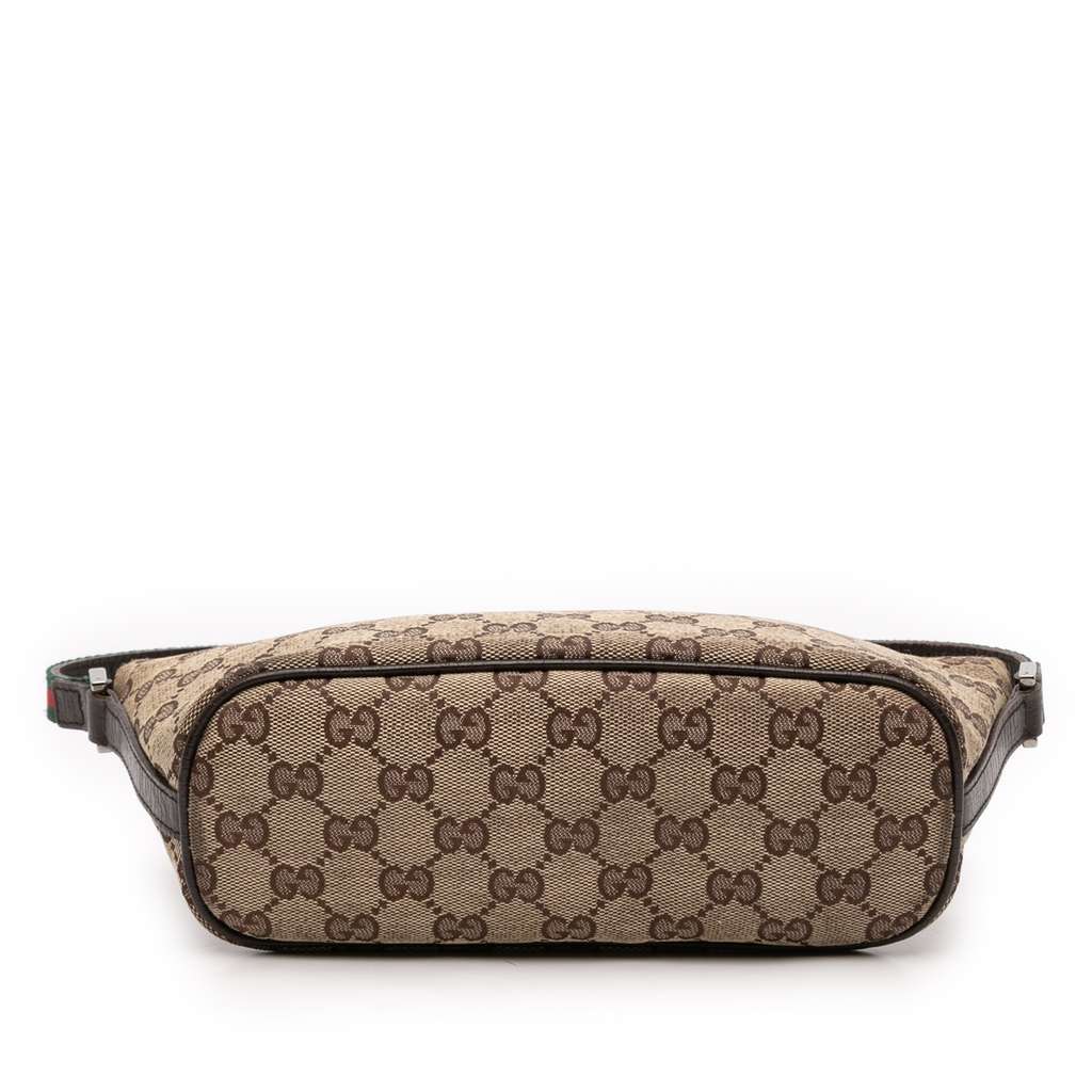 Gucci GG Canvas Web Boat Brown Canvas Good condition - Inside View