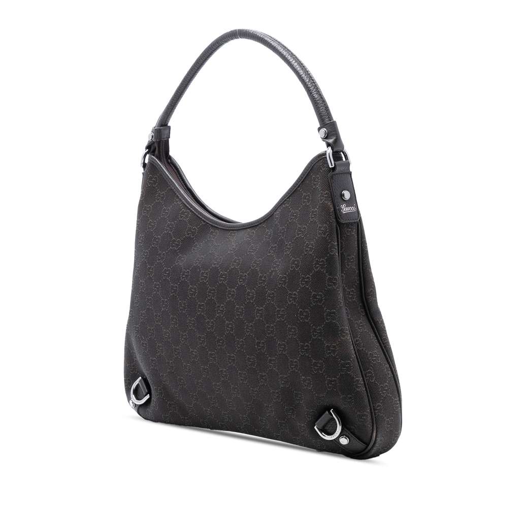 Gucci GG Denim Abbey D Ring Shoulder Bag Brown Denim Good condition - Back View