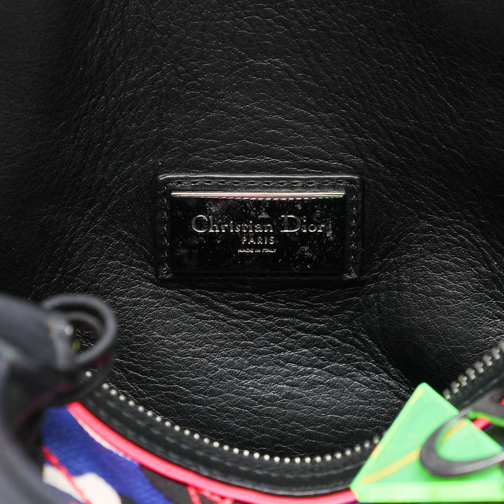 Dior Anselm Reyle Canvas Camouflage Boston Bag Blue Canvas Good condition - Box View