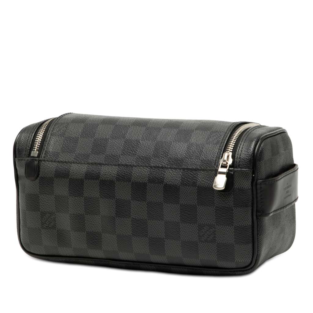 Louis Vuitton Damier Graphite Toiletry Pouch Black Fair condition - Back View