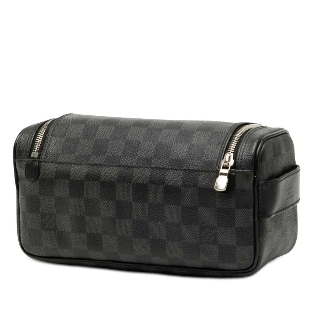 Louis Vuitton Damier Graphite Toiletry Pouch Black Good - Back View