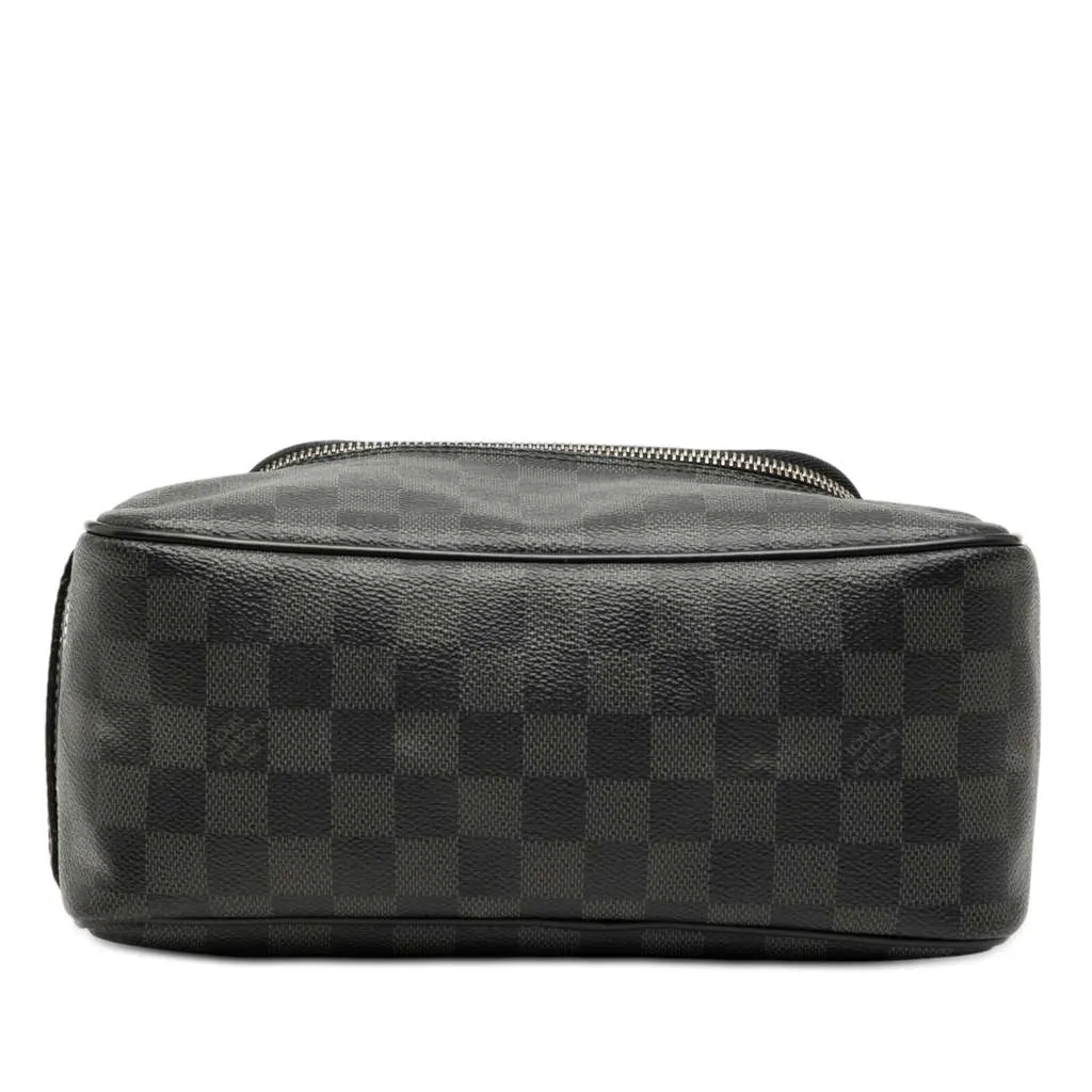 Louis Vuitton Damier Graphite Toiletry Pouch Black Good - Inside View