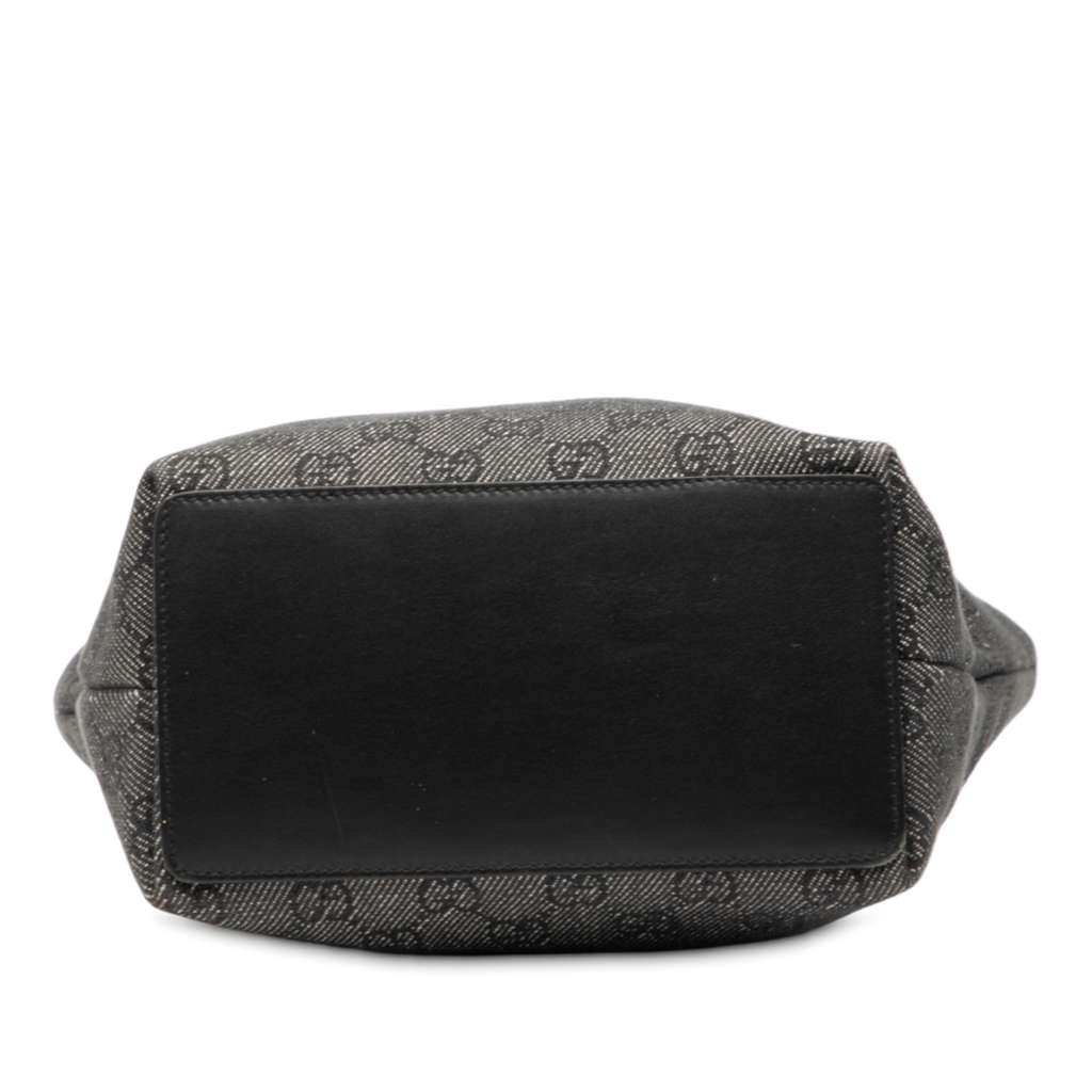 Gucci GG Denim  Shoulder Bag Grey Denim Good condition - Inside View